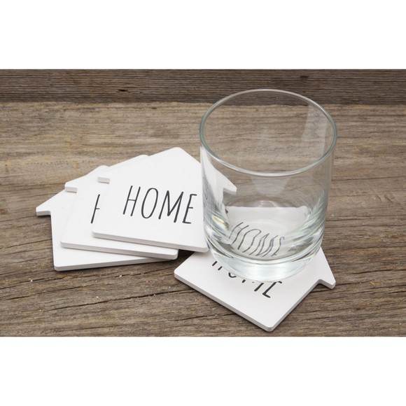 Mainstays HOME Kitchen Hand Dish Towels 15"x25" Set of 2 with HOME Coasters 4pcs - Picture 9 of 10